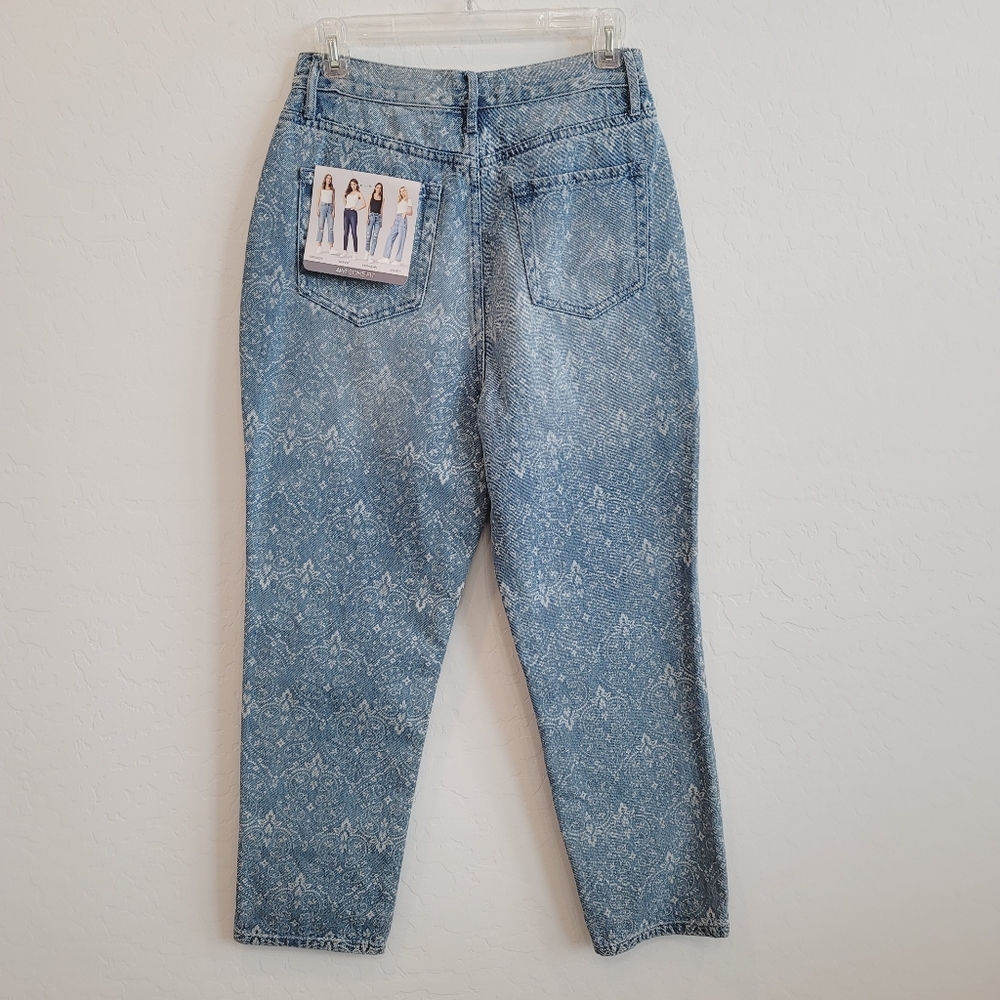 NWT Simple Society Super High Rise Straight Denim Jeans Women's Size 7/28 - Picture 3 of 13